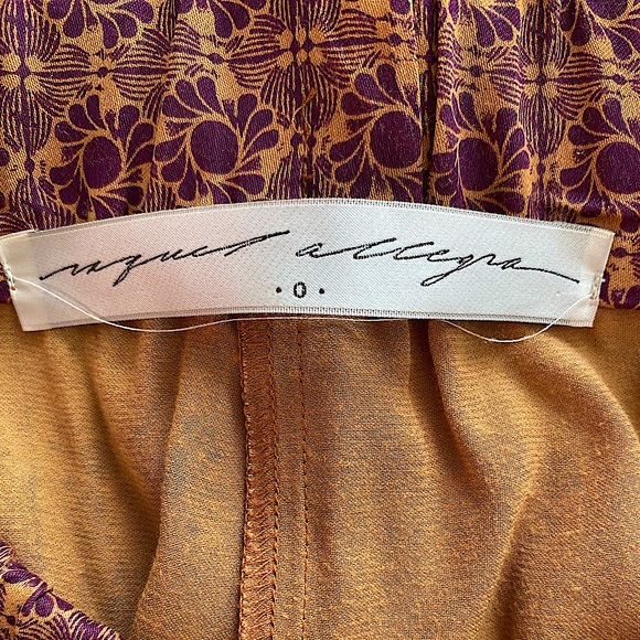 RAQUEL ALLEGRA GOLD FLOWER TILE SUIT SZ 0 - Picture 8 of 10